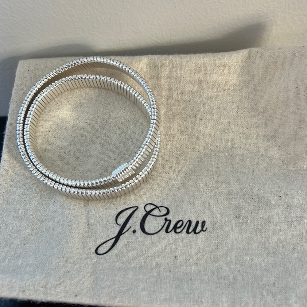 J. Crew Wrap Bracelet Silver